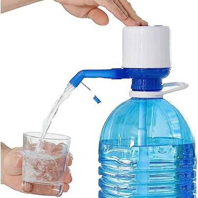 InnovaGoods Universal Water Dispenser - Manual Dispenser For Carafes, Large Bottles And Barrels Is Compatible With 2.5/5/6.5/8 And 10L Bottles - Dispenser With Anti-Drip System And 3.8 And 4.8cm Adapter