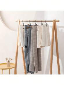 20/10/5/1 Pieces Of Stainless Steel Clothes Clip, Stainless Steel Clothes Hanger Hooks, Simple Stainless Steel Hook Clip,30/40/42 Pieces Of Stainless Steel Clips,Laundry Pegs With Hooks,(Coat) Hanger,Interior ,Portable Hanging Clothes Clip, Wardrobe Storage Racks, Clothes Hangers Easter Decorations, Mother's Day Clothing Spring Decorations, Holiday Decorations,Hanger Dress Pants Shoes Jeans Boots Skirt - Multicolor - View 12