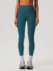 Sodalemon Women Running Workout No Front Seam Buttock Lifting Light Weight Eu Size Training Yoga Pants Casual Outdoor Sport Leggings Tights - 藏蓝色 - 查看 7