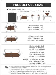 1pc Versatile Sofa Cover, Modern Minimalist Anti-Skid Sofa Cushion Cover, Dust-Proof & Washable, Brown Fashion Soft Non-Fading Fur Pet Friendly Protector For Living Room, Bedroom, Office, Adjustable For Corner Sofa, L-Shaped Sofa & 1-4 Seater Sofa