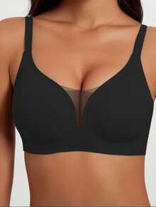 3pcs Wireless Soft Cup Seamless Lightly Padded Bras For Women, Backless Invisible Undergarment Bras, Lightweight For Summer - Multicolor - View 6