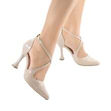 Scarpin Heel Cup-9.0 Cm- Color: Oat - yến mạch - Xem 6