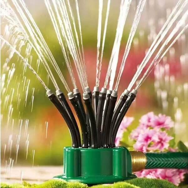 360 Degree Automatic Multi-Head Garden Sprinkler