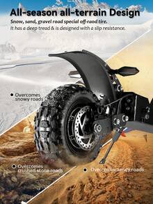 GLDYTIMES 100/65-6.5 越野轮胎，11 英寸真空雪地轮胎，适用于 Zero 11x/ VSETT 11+/ Sealup/Dualtron Ultra/Thunder/Speedual Plus/Gotrax Odyssey 电动滑板车前后轮胎