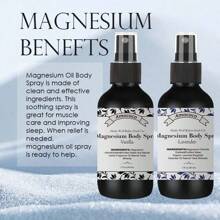 2pcs Magnesium Oil Spray- Vanilla& Lavender Scent, Relaxing & StressRelief