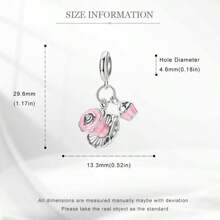 Easvnya Nueva serie de los talla grande vendidos de colgantes con castillo de plata y floral, diseño 3D exquisito y de moda, accesorios de joyería DIY adecuados para pulseras y collares, encantador y de moda para mujer, para uso diario u ocasiones especiales, excelente como regalo de San Valentín o cumpleaños