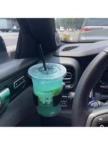 1 件可调节 PVC 车载杯架 - 牢固安装，带泡沫垫底座，适用于瓶子和罐子，易于安装，夏季必备女士收纳整理器礼品旅行 - 彩色 - 查看 4