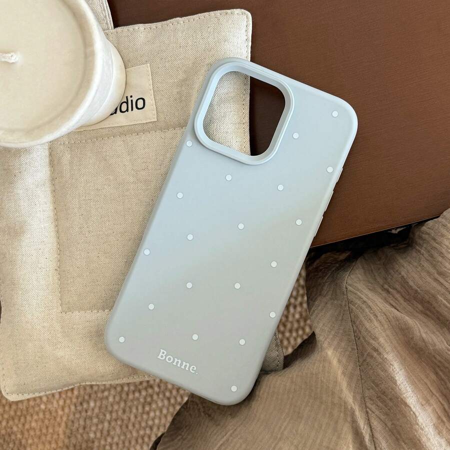 Funda de teléfono multifuncional a prueba de caídas con lunares, práctica y minimalista - azul - Ver 1