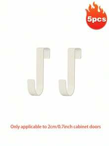 碳钢壁挂式衣架柜门挂钩，壁挂式衣柜衣架柜门挂钩，自动镂空衣架收纳架，衣架（仅适用于2厘米/0.7英寸厚的柜门），不适用于金属丝或其他细长物品 - 彩色 - 查看 27