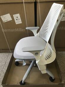 Hand Made Seat Cover Fit Herman Miller Sayl Home Office Task Chair Seat - Grey - View 5