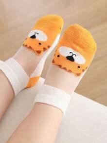 5 pares de calcetines cortos versátiles, suaves y transpirables con diseños de dibujos animados lindos para niños - Multicolor - Ver 6