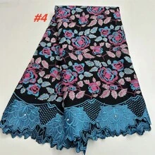 New African African Cotton Lace Fabric 2025 High Quality Nigerian Swiss Voile Lace In Switzerland For Elegant Wedding Dress Sewing