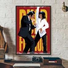 1 件低俗小说电影动漫海报艺术墙防水家居客厅卧室酒吧美学装饰礼物可选相框 - 彩色 - 查看 13