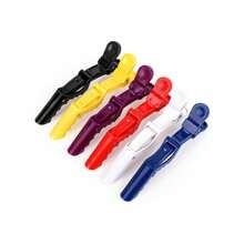 1/6 pièces Pinces à cheveux transparentes en plastique en forme de bec de canard, accessoire capillaire indolore sans dommage, outil de coiffure chignon haut, accessoire capillaire pour usage domestique et salon, retour à l'école