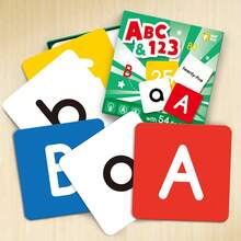 54 件/套教室字母和数字学习卡,早教 ABC 闪卡:双面 A-Z、字母和 0-100 数字插图,适合婴儿的第一个益智玩具,采用材料设计,适合小手、学生、文具、学校用品、返校礼物、男孩、女孩、闪卡、儿童生日礼物、儿童玩具、婴儿需要 - 彩色 - 查看 11