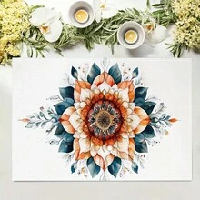 1/4/6/8/12 piezas, manteles de lino impresos lavables, almohadillas protectoras para mesa para interiores y exteriores, adecuadas para fiestas, fiestas y mesas de cocina