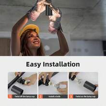 (套装) GU10轨道灯 吸顶嵌入式射灯 180°可旋转金属铝+PC泛光灯 黑色/白色 AC85-265V 适用于卧室/书房/客厅/衣橱/展示柜/展厅/商店/画廊/走廊/餐厅/服装店/酒吧 (产品套装包含轨道及连接配件) - 軌道燈GU10燈頭 - 查看 6