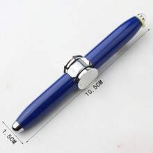 带 LED 灯的笔，减压器，思考圆珠笔，礼物，抗压力焦虑，旋转笔，减压圆珠笔，金属书写工具，实用笔，减压圆珠笔，带 LED 灯 - 彩色 - 查看 15