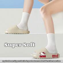 Sanrio Sanrio Series Kiki's Delivery Service Cat EVA Plain Color Slippers, Soft Thick Non-Slip Sole House Bathroom Sandals, Casual Summer Beach Slippers For Men - Fashion Cartoon Print EVA Flip Flops, Soft Non-Slip Soles, Odorless, Suitable For Indoor Home, Shower, Beach And Summer Use, House Slippers | Summer Shoes | Slippers, Home Slippers Back To School