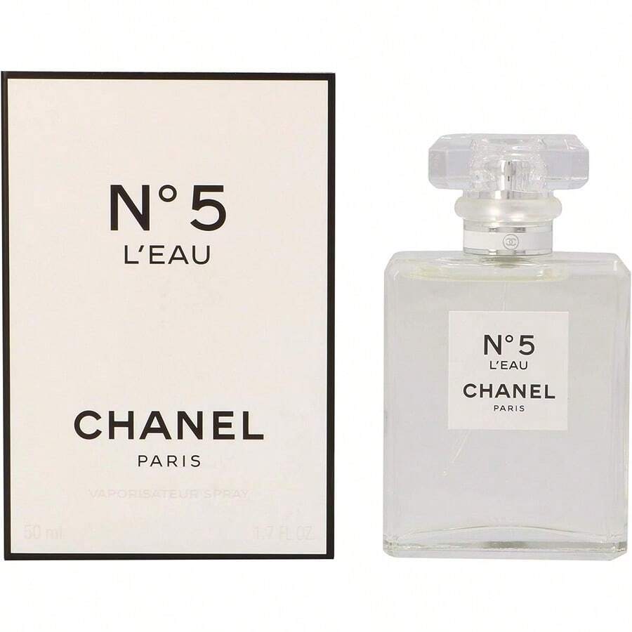 Chanel No.5 L'Eau Eau De Toilette 1.7oz/50ml Elegant Feminine Scent Perfect Gift For Women, Girlfriend, Mother, Suitable For Special Occassions Such As Dating, Valentine's Day, Party Events And Holidays - 無色 - 查看 1
