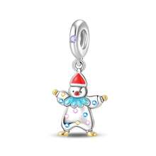 1 pieza Colgante de plata con plateado de la serie del parque de atracciones del circo, que incluye un lindo péndulo de noria, carrusel, mono, globo aerostático, oso, ardilla y payaso, adecuado para pulseras DIY y joyería de mujer