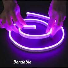 1 Stück Batterie betriebenes warmweißes 3000K flexibles 1,5m wasserfestes LED Neonlichtband, für Weihnachten & Partys, Innen-/Außenbereich, mit Ein/Aus-Schalter, ohne Batterie