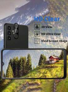 2pcs Phone Screen Protection Tempered Film & 2pcs Camera Lens Protectors Compatible With Samsung Galaxy A15/A15 5G,A25 5G,A14,A24,A34 5G,A54 ,A16 5G,A14,A13 5G,A23 5G,A26 A36 A56 5G,S23 S24 FE Gift For Birthday, Family, Friends Tempered Glass, Phone Screen Protector, Phone Accessories Waterproof Shockproof Anti-Fall Anti-Fall Scratch Resistant Anti-Fingerprint Full Cover