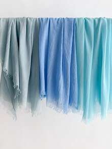 1pc Soft Muslim Hijab Solid Color Long Scarf For Sun Protection, Suitable For Mosque Use Bandana,Hair Band,Head Band Ideal For Dressing Up Your Look For Abaya - QMD602 - View 5