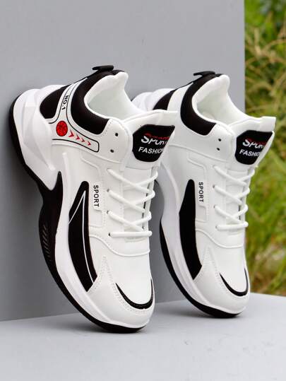 Men's High Top Basketball Shoes, Breathable, Non-Slip, Durable, White Athletic Sneakers For Summer 2025