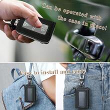 Synthetic Leather Car Key Holder & Keychain Set, Fashion Car Key Wallet, Everyday Carry, Women Coin Purse, Mini Wallet, Clutch - Multicolor - View 6