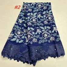 New African African Cotton Lace Fabric 2025 High Quality Nigerian Swiss Voile Lace In Switzerland For Elegant Wedding Dress Sewing