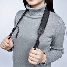 2pcs[3-In-1 Anti Slip Camera Strap] Black Nylon Adjustable Elastic Wristband/Shoulder Strap/Neck Strap Compatible With Canon, Nikon, Olympus DSLR Mirrorless Camera | Secure Grip+Shock-Absorbing Support | DSLR Universal Accessory Anti Slip Portable System