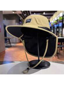 Bucket Hat With Neck Cover UV Protection Sun Hat For Outdoor Hiking,Men's Sun Hat Summer Hat, Suitable For Summer Outdoor Activities Such As Hiking And Fishing