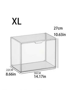 1 Stück vielseitige klare Acryl Aufbewahrungsbox - staubdichte Vitrine für Modelle, Werkzeuge & Bücher | transparenter Organizer Behälter