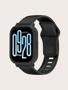 مجموعة 2 قطعة: مجموعة حافظة حماية من السيليكون مقاومة للخدش بلون واحد وسريعة إعادة الاستخدام من السيليكون، قابلة للتوافق مع ساعة Redmi Watch 5 ساعات نشطة وساعات مماثلة أخرى، مناسبة للجنسين