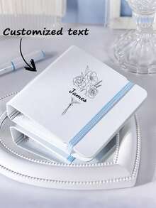 1本定制个性相册，可自定义文字，3英寸活页式Ins风格简约相册，磨砂外壳，全方位保护内页，防尘防水，绷带设计，时尚便携，适合作为送给孩子、朋友、毕业同学、假期返校的礼物 - 彩色 - 查看 11