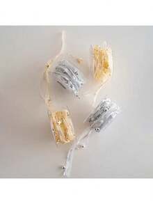 1pc Handmade Beaded Faux Pearl Ribbon, Fresh Flower Bouquet Ribbon, Crafty Ribbon For Gift Wrapping, DIY Cake Box Decor (Excluding Plastic Spool),Christmas - Multicolor - View 7