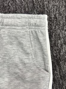 1 Piece Men's Sports Pants, Side White Stripes, Elastic Waist Drawstring, Suitable For Running Fitness, Boxer Shorts, Simple, Suitable For Sports Fitness Friends; - Light Grey - View 4