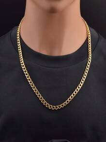 Men Minimalist Chain Necklace, For Jewelry Gift And Party