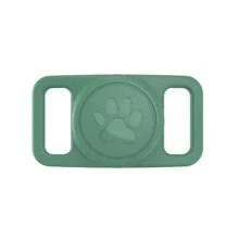 Cute Cat Paw Pattern Pet Apple AirTag Protective Case With Cover, Apple GPS Locator Pet Collar Silicone Tag Protector Shell