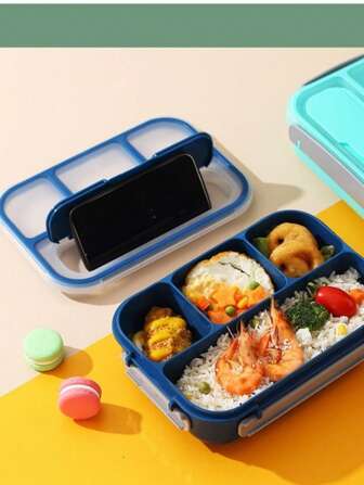 1PC Simple Lunch Box, Divided Lunch Box, Office Worker, Student, Kindergarten, Home, Outdoor, Thermal Lunch Box, Meal Box
