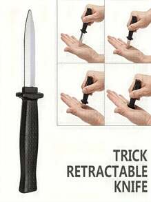 Magical Magic Telescopic Knife - Plastic Fake Prop, Used For Mischief And Party Games - No Sharp Blades, Suitable For Christmas, Easter, And Mischief Toys For Teenagers And Adults Over 14 Years Old