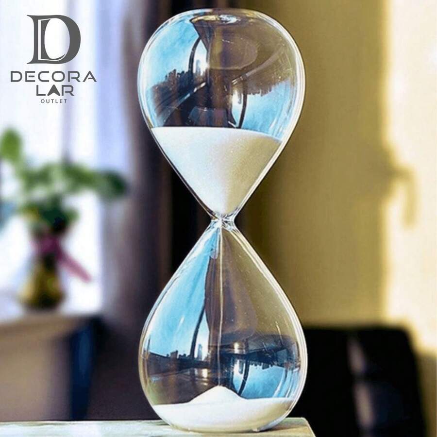 Decorative Glass  Sand Timer 5 15 30 Minutes Home Decor - 白色 - 查看 1