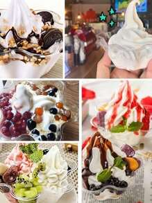 10 pezzi/20 pezzi/30 pezzi Coppette da dessert in plastica a forma di fiore di pruno, adatte per gelato, frutta secca, insalata e stuzzichini