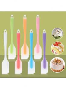 3/6 pièces Spatule en silicone, mini spatule en silicone, spatule à confiture de fruits, spatule à crème résistante à haute température, ustensiles de mélange et de cuisson, ustensiles de cuisine, essentiels pour appartement