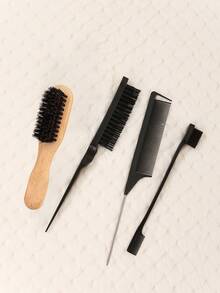 男士美发造型梳胡须刷套装 - 边缘和后梳，梳理头发，打造顺滑发型，适合返校季、旅行度假等场合，女士美发配件，刷子，边缘梳，梳子，解结梳，球形梳，迷你发刷套装，木梳，发刷，梳子，后梳，发刷，边缘梳，解结梳，美发工具，美发用品，护发，卷发梳，理发师，美发设备，发型，美发，发刷，后梳，造型梳，卷发梳，边缘梳，发梳，梳子，发刷套装，梳子，卷发梳，解结梳，女士发刷，头发，旅行，美发产品，美发工具，美发用品，理发师，理发师配件，理发店，美发设备