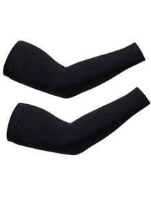 1 Pair Plus Size Ice Silk Arm Sleeves, Summer Outdoor Cycling Sun Protection UV Arm Cover Sleeves