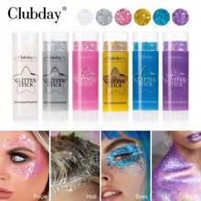 Crema glitter per trucco, gel glitter, facile da usare ruotando e svitando. Prodotti per trucco corpo, decorazioni per testa, viso e corpo, colorazione capelli, smalto glitter, utilizzabili per performance di carnevale, festini di club notturni.