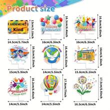 Juego de 9 piezas Decoraciones para la fiesta de confirmación, Centros de mesa de panal de colores alegres para confirmación, Decoración de mesa de confirmación para fiesta de crecimiento, Decoración de papel de panal de confirmación para niños y niñas