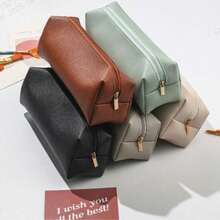 1pc Foldable Convenient Cosmetic Stationery Pencil Case,Back To School,School Supplies,Pencil Pouch,School Bag